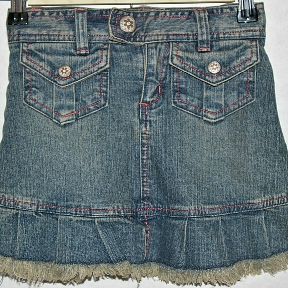 children's long denim skirts